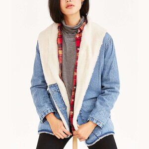 Rollas |‎ OU Sherpa Lined Beach Denim Oversized Jacket
